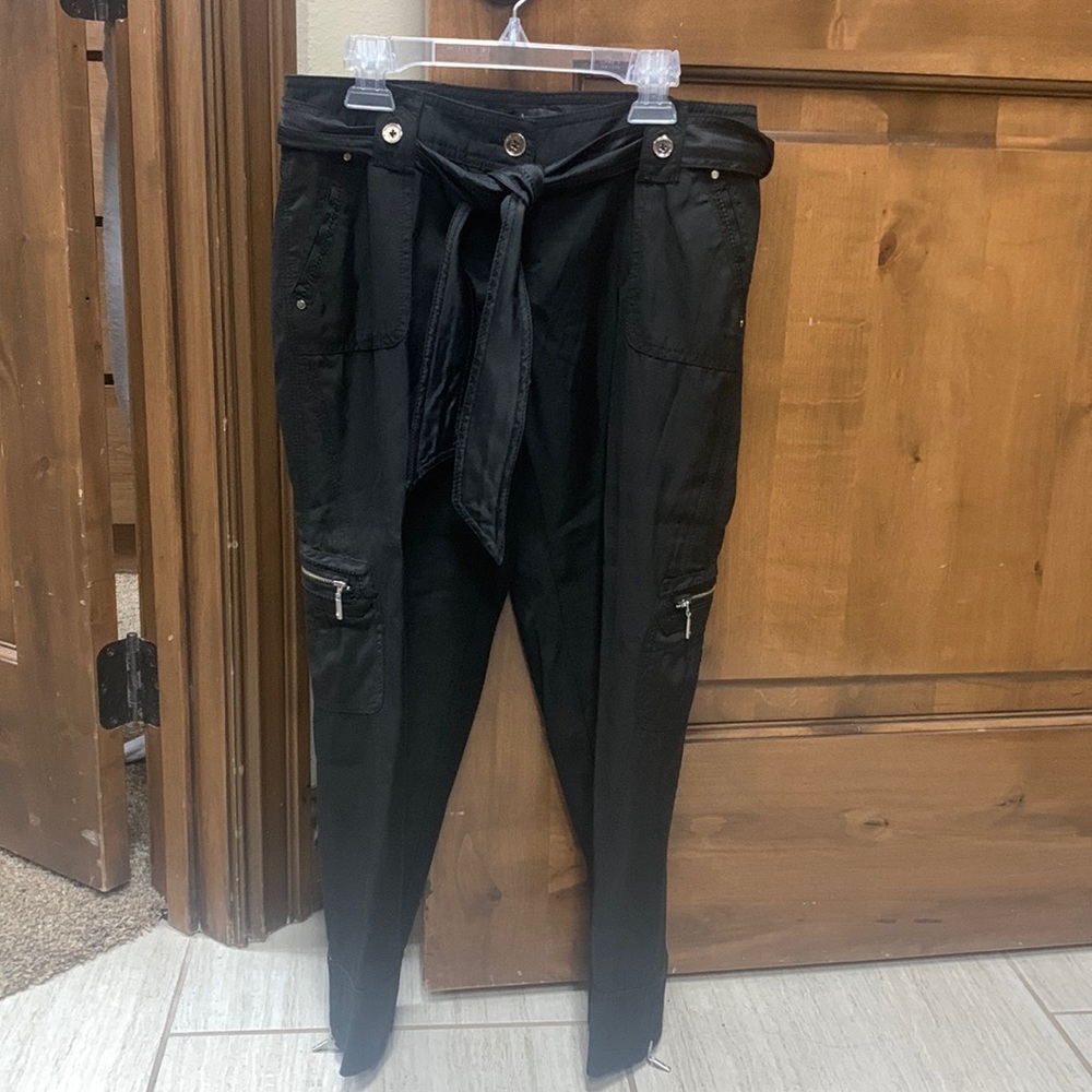 White House Black Market soft crop black pants
